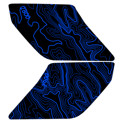 Topo Interior Sun Visor Overlays (Printed Series) - 2021+ Bronco (NO Homelink)