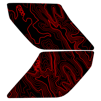 Topo Interior Lower Door Card Insert Overlays (Printed Series) - 2021+ Bronco 2 Door