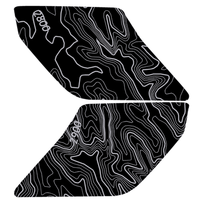 Topo Interior Lower Front Door Card Insert Overlays (Printed Series) - 2021+ Bronco 4 Door