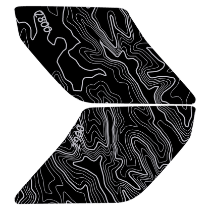 Topo Interior Door Handle Overlays - 2021+ Bronco