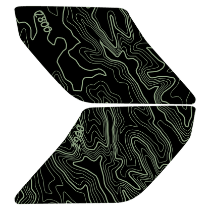 Topo Interior Lower Door Card Insert Overlays (Printed Series) - 2021+ Bronco 2 Door