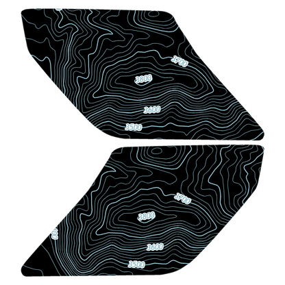 Topo Interior Door Handle Overlays - 2021+ Bronco