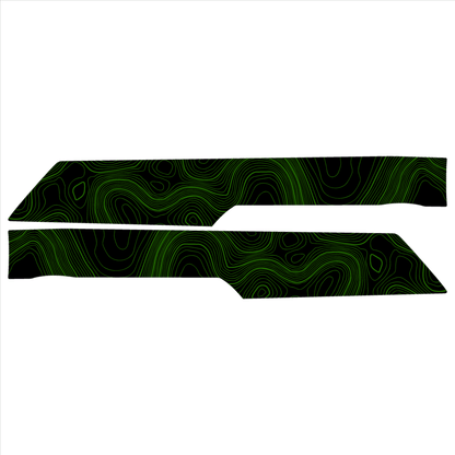 Topo Rear Interior Upper Door Card Insert Overlays (Printed Series) - 2021+ Bronco 4 Door