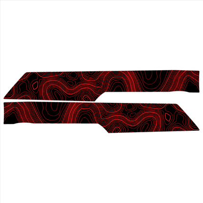 Topo Rear Interior Lower Door Card Insert Overlays (Printed Series) - 2021+ Bronco 4 Door