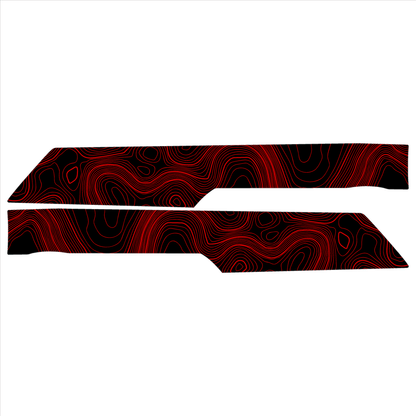 Topo Rear Interior Upper Door Card Insert Overlays (Printed Series) - 2021+ Bronco 4 Door