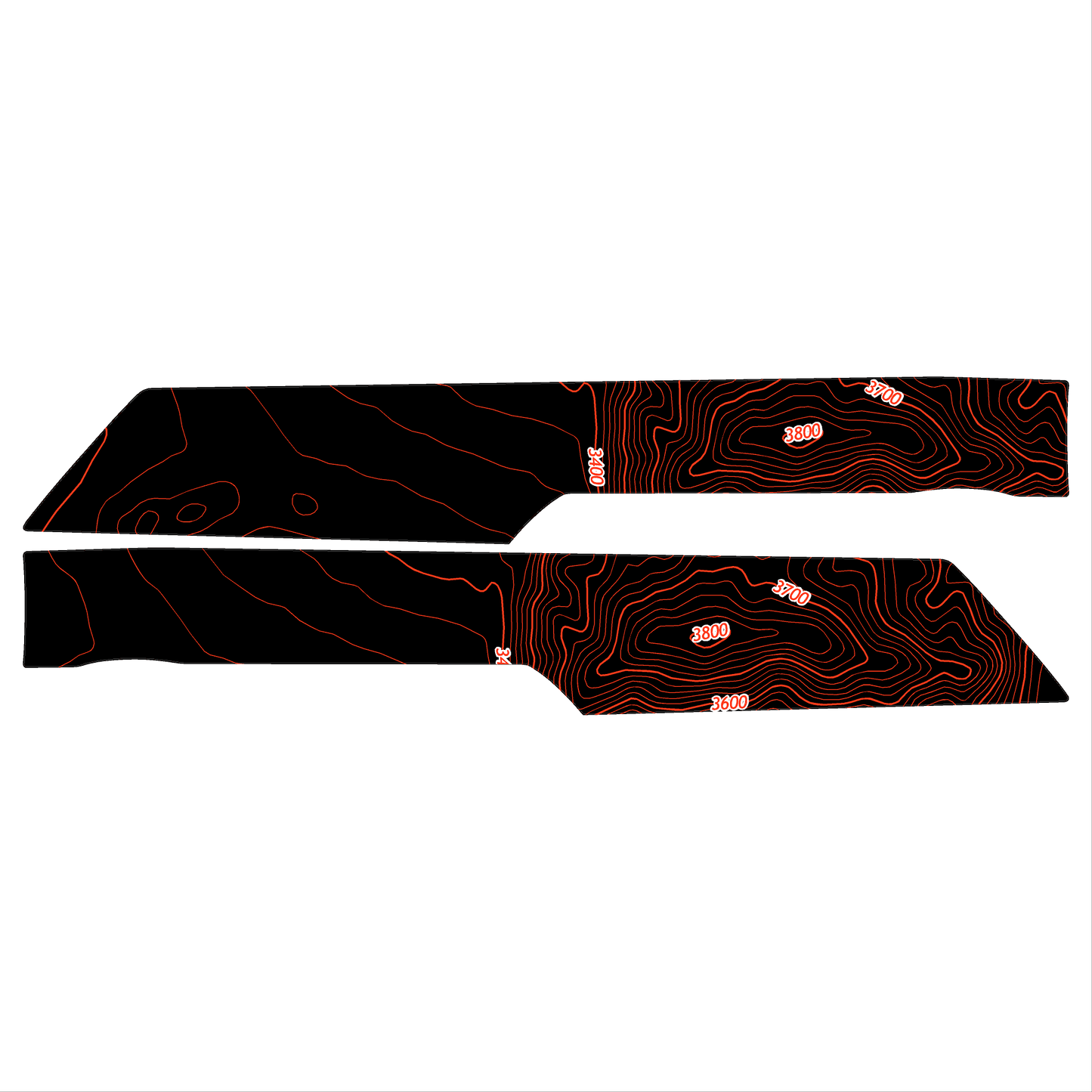 Topo Understeering Panel Overlay (Printed Series) - 2021-2022 Bronco (Type A)