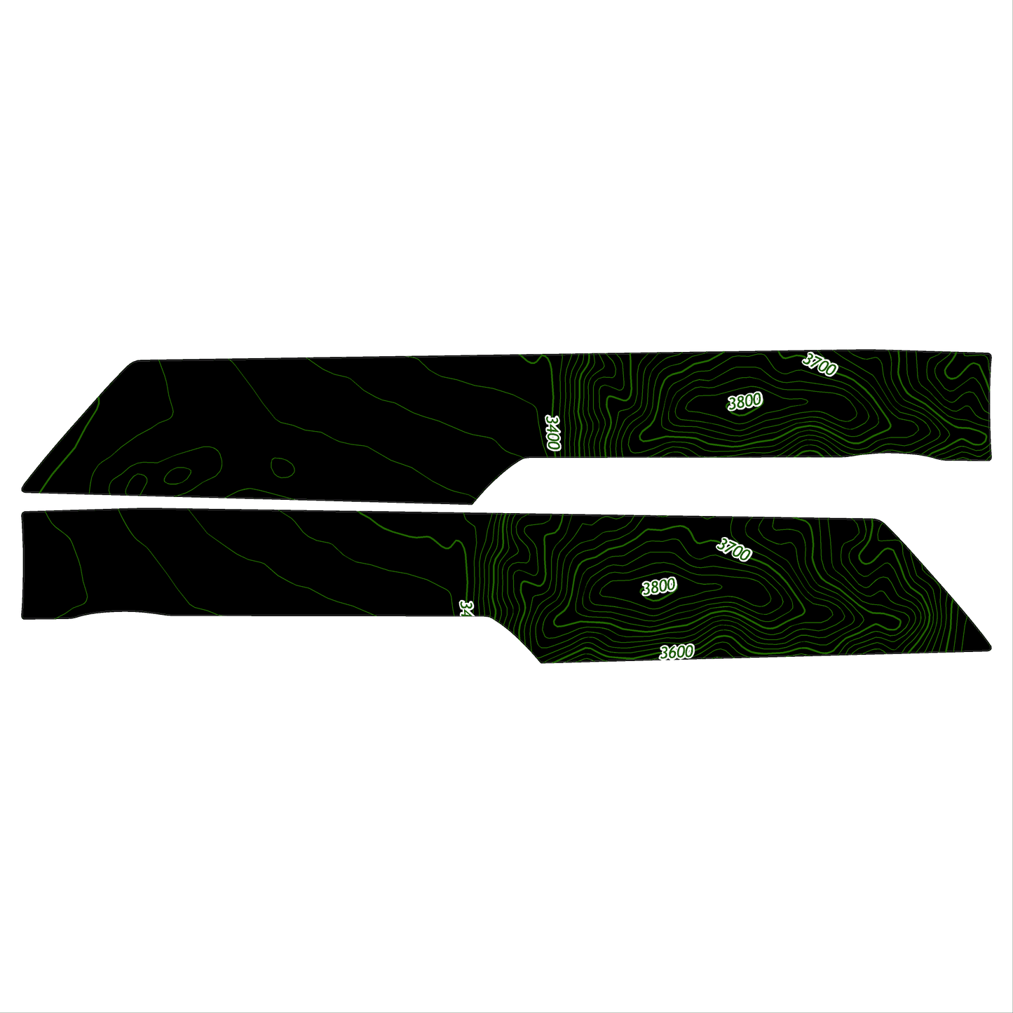 Topo Understeering Panel Overlay (Printed Series) - 2021-2022 Bronco (Type A)