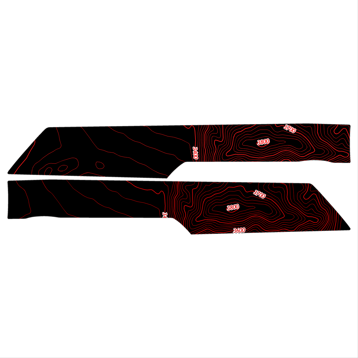 Topo Understeering Panel Overlay (Printed Series) - 2021-2022 Bronco (Type A)
