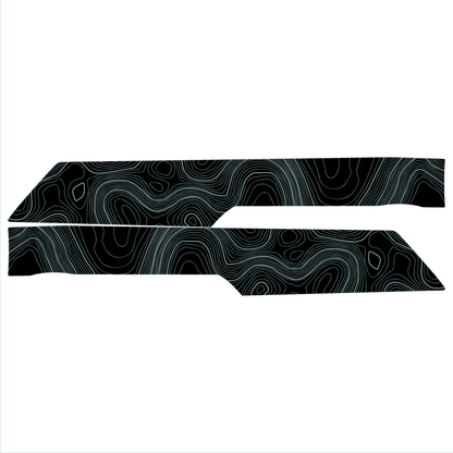 Topo Rear Interior Upper Door Card Insert Overlays (Printed Series) - 2021+ Bronco 4 Door