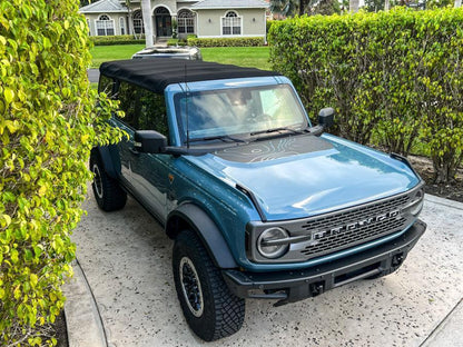 Topographic Map Hood Overlay - 2021+ Bronco