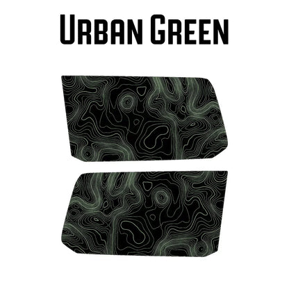 Topographic Rear Window Map Overlays - 2024+ Land Cruiser