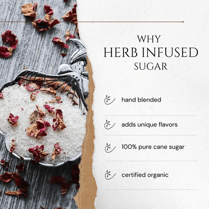 Juniper Apple infused artisan culinary  sugar